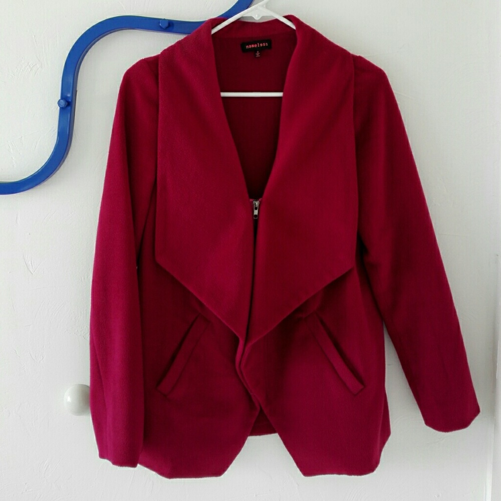 Soft pink/purple layering feminine style jacket